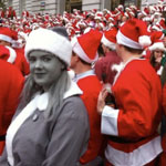 Today's Dose of Awesome: Desaturated Santa