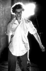 Katharine Hepburn grins at the camera during rehearsals for The Lion In Winter