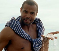 Isaiah Mustafa in the viral video for Old Spice