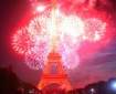 Fireworks over the Eiffel Tower on Bastille Day 2009