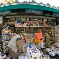 Newstand in Paris (by Mark Mitchell)