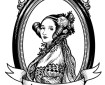 Ada Lovelace woodcut engraving-style portrait