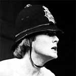 a cropped publicity shot from David Tennant's appearance in the stage play *What The Butler Saw*