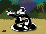Pepe Le Pew assaults a woman who has repeatedly said no.