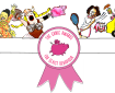 Cartoon of a range of women performing widely varied activities, with the Ernies logo of a flying pink pig centre.