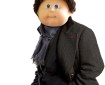 A cabbagepatch doll customised to look like Sherlock Holmes as played by Benedict Cumberbatch
