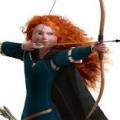 Merida from Brave drawing her bow.
