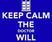 A Keep Calm Poster Graphic - the logo is the tardis