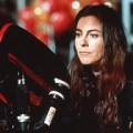 Kathryn Bigelow behind a move camera