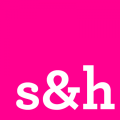 White S&H on pink background