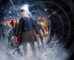 The Doctor and Clara are standing in snow at what looks like the mouth of a cave. The Doctor is holding the head of a Cyberman, behind them we see an intact Cyberman, a Dalek, a Weeping Angel, one of The Silence, and many more figures, weapons and spacecraft in the background which are not clearly distinguishable. There are many high-powered beams looking dangerous too.
